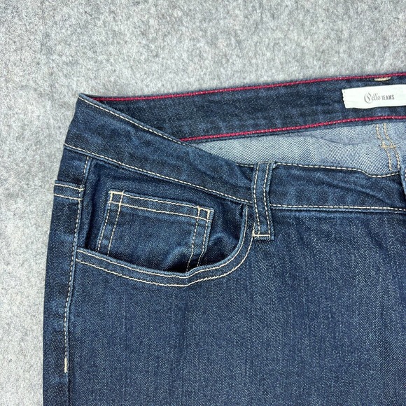 Cello Jeans Womens 16 Straight Leg Dark Wash Stretch Denim Pants Casual Ladies - Picture 3 of 11
